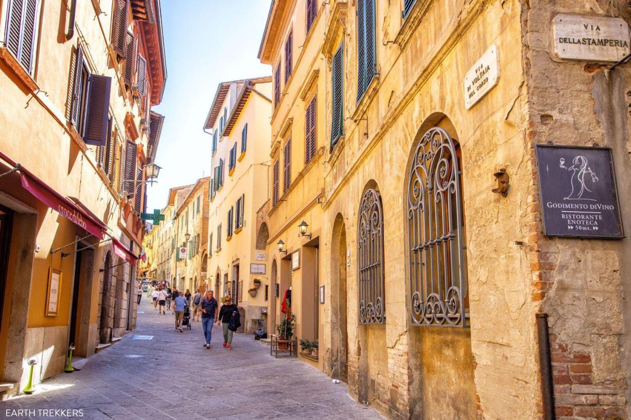 Il Palco Montepulciano, Vista Incredibile, 150Mt Da Piazza Grande Daire Dış mekan fotoğraf