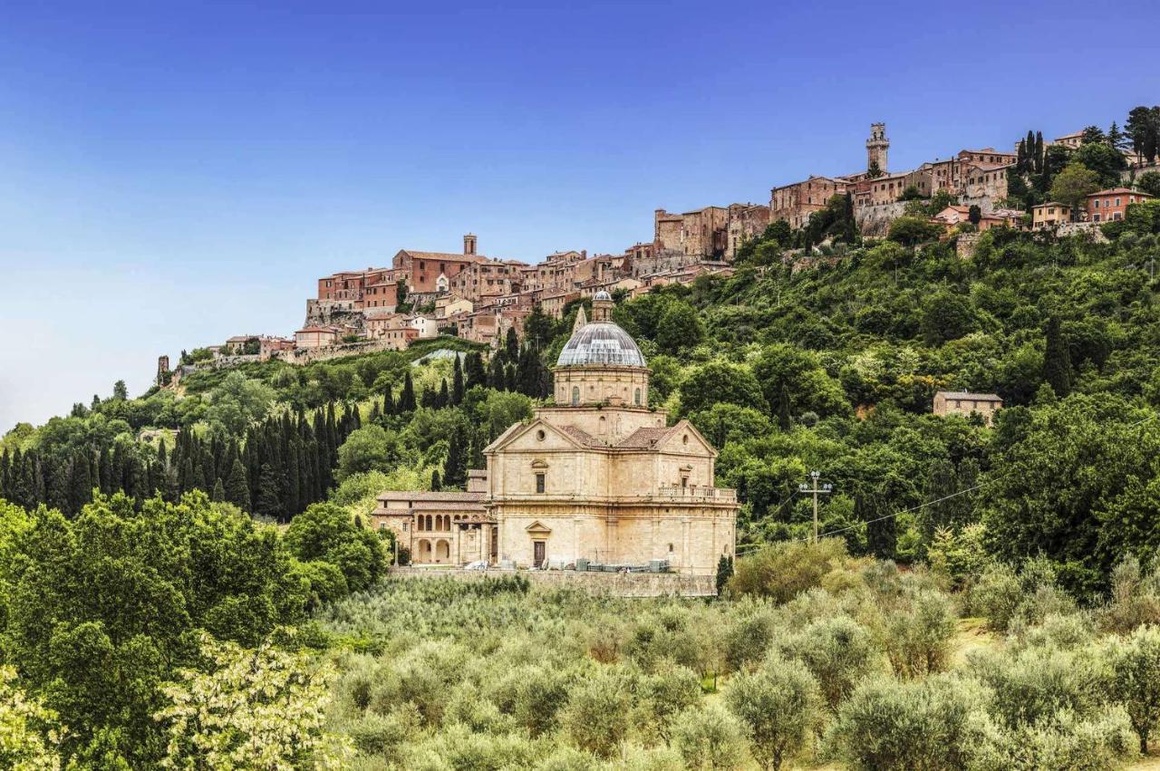 Il Palco Montepulciano, Vista Incredibile, 150Mt Da Piazza Grande Daire Dış mekan fotoğraf