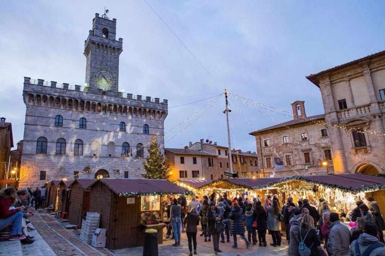 Il Palco Montepulciano, Vista Incredibile, 150Mt Da Piazza Grande Daire Dış mekan fotoğraf