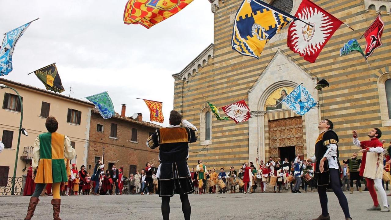 Il Palco Montepulciano, Vista Incredibile, 150Mt Da Piazza Grande Daire Dış mekan fotoğraf